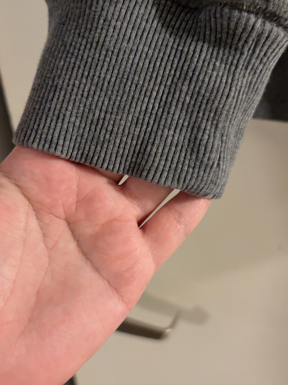Roots Women's Charcoal Half-Zip Sweatshirt with Maple Detail - Picture 3 of 4